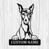 Personalized Whippet Metal Sign, Dog Owner Wall Art, Memorial Gift