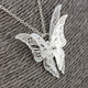 Butterfly Pendant & Necklace - Freedom Look