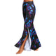 Unique! Butterfly Print High Split Pants - Freedom Look
