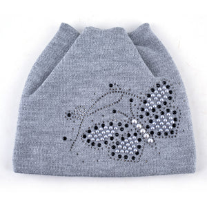 Lovely Butterfly Beanie Hat for Autumn and Winter 2017 - Freedom Look