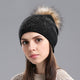 Beanie Hat with Knitted Wool from Cashmere and Cotton - Freedom Look