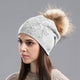 Beanie Hat with Knitted Wool from Cashmere and Cotton - Freedom Look