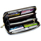 Leather Butterfly Large Wallet - Freedom Look