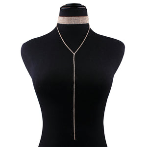 Luxury Crystal Choker Necklace - Freedom Look