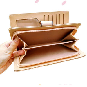 Beautfiful Leaf Leather Wallet - Freedom Look