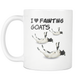 Fainting Goat Coffee Mug - I Love My Goat - I Like Goats - Goat Owner Gifts - Baby Goats Mug - Funny Lucky Goat Coffee Cup - Funny Goat Gift For Mama Dad Mom Lady (11 oz) - Freedom Look