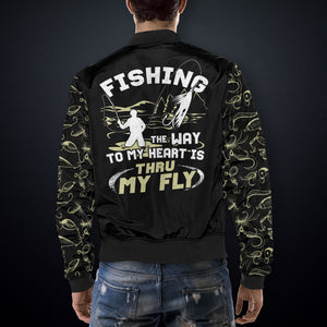 The Way To My Heart Is Through My Fly - Fishing Jacket