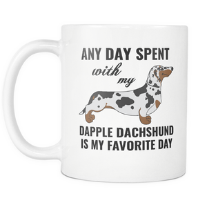 Dapple Dachshund Gifts Mug - Dapple Dachshund Ornament - Wiener Dog Dad Mom Mug - Great Gift For Daschund Owner - Freedom Look