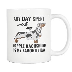 Dapple Dachshund Gifts Mug - Dapple Dachshund Ornament - Wiener Dog Dad Mom Mug - Great Gift For Daschund Owner - Freedom Look
