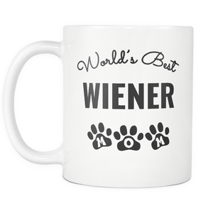 I Love My Wiener Mug - Little Wiener Mom - World's Best Mother - Great Gift For Dachshund Owner - Freedom Look