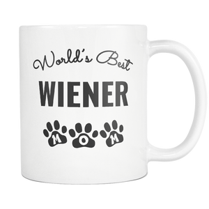 I Love My Wiener Mug - Little Wiener Mom - World's Best Mother - Great Gift For Dachshund Owner - Freedom Look