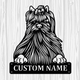 Personalized Yorkshire Terrier Metal Sign, Dog Owner Wall Art, Memorial Gift