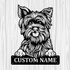 Personalized Yorkshire Terrier Metal Sign, Dog Owner Wall Art, Memorial Gift