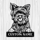 Personalized Yorkshire Terrier Metal Sign, Dog Owner Wall Art, Memorial Gift