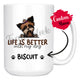 Personalized Yorkshire Terrier Dog Mom Dad Mug, Custom Dog's Name Gift