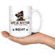 Personalized Yorkshire Terrier Dog Mom Dad Mug, Custom Dog's Name Gift