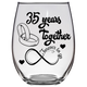 FTG - 35th Anniversary Stemless Wine Glass - Clear