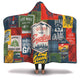 Camping Hiking Exploring Hooded Blanket (Red) - Freedom Look
