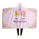 SILLY SNOW DANCER - Personalized Unicorn Hooded Blanket