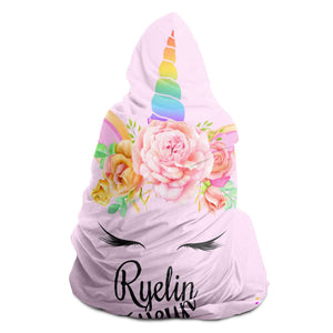 Ryelin - Personalized Unicorn Hooded Blanket