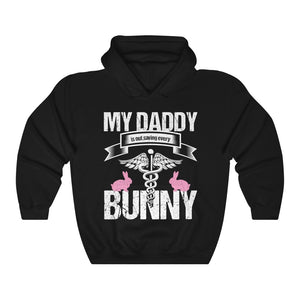 Daddy Saving Bunny Doctor Nurse Dad Easter Unisex Hoodie Hooded Sweatshirt