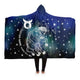 Personalized Taurus Horoscope Zodiac Star Sign Hooded Blanket