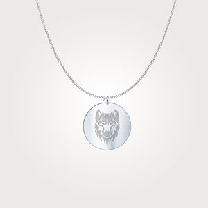 Wolf Guide Me - Silver Necklace