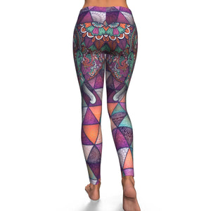Colorful Elephant Mandala Leggings - Freedom Look