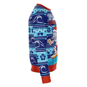Surfing Swells Funny Sweatshirt Ugly Christmas Sweater