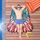 Eagle USA Flag Shape Beach Towel