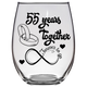 FTG - 55th Anniversary Stemless Wine Glass - Clear