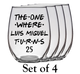 The One Where Luis Miguel Turns 25 Years F1 Stemless Wine Glass (Laser Etched) - Clear - Set of 4