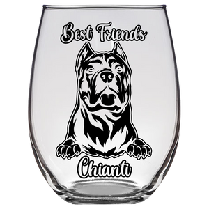 Chianti - Cane Corso Stemless Wine Glass