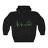 Shamrock Heartbeat Patrick's Day St Patrick Unisex Hoodie Hooded Sweatshirt