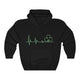 Shamrock Heartbeat Patrick's Day St Patrick Unisex Hoodie Hooded Sweatshirt