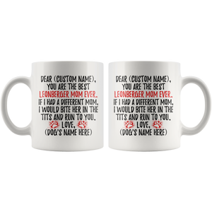 Personalized Best Leonberger Mom Coffee Mug (11 oz)