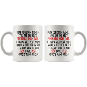 Personalized Best Pekingese Mom Coffee Mug (11 oz)