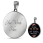 Husband For Wife Engraved Pendant Necklace Jewelry Gift