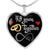 49 Years Anniversary Luxury Heart Silver Necklace - Freedom Look