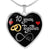 10 Years Anniversary Luxury Heart Silver Necklace - Freedom Look