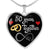 50 Years Anniversary Luxury Heart Silver Necklace - Freedom Look