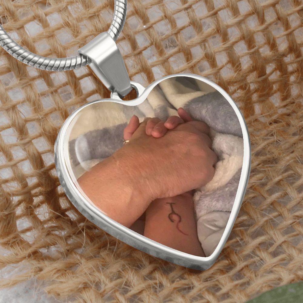 Personalized Family Custom Pendant Necklace (2 hands)