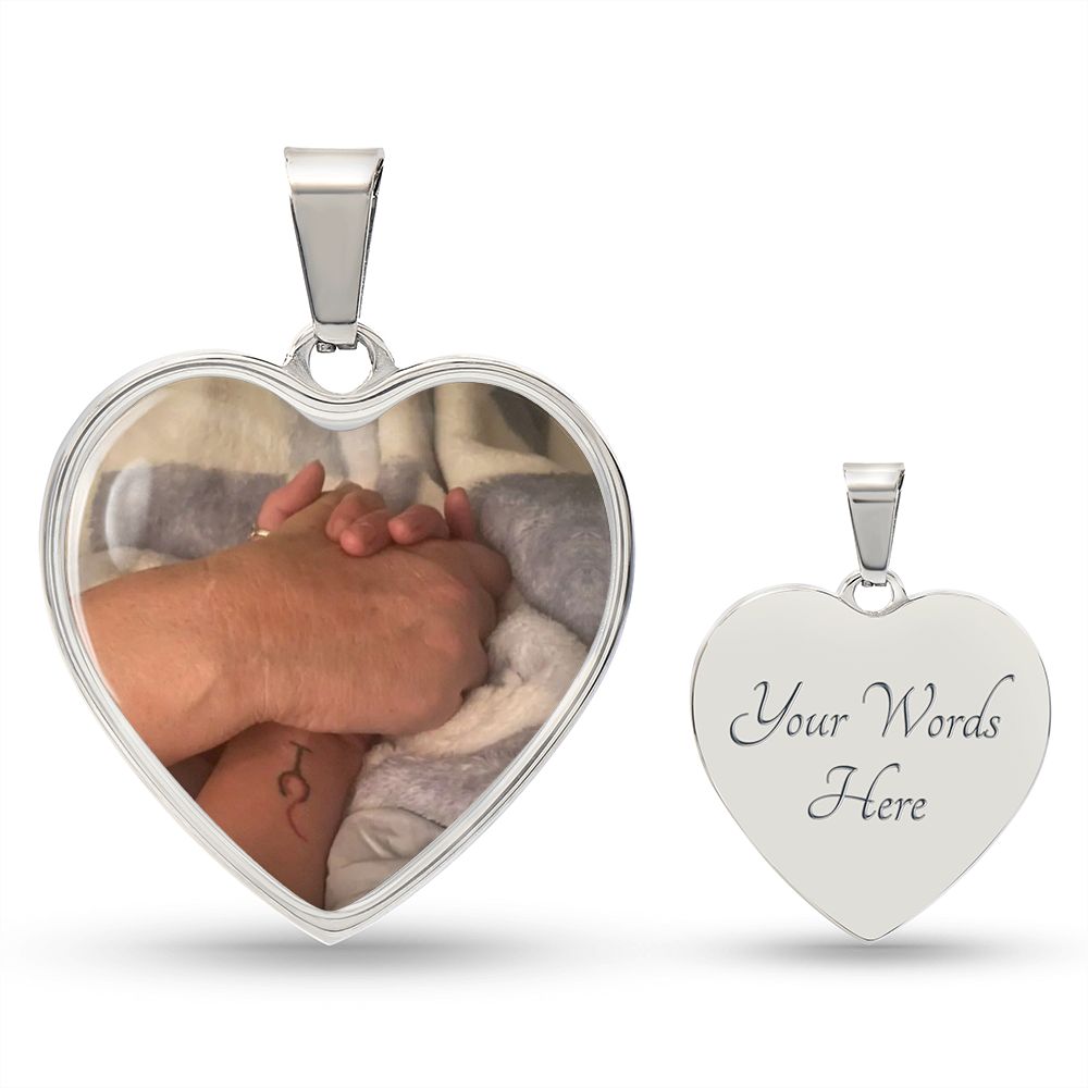 Personalized Family Custom Pendant Necklace (2 hands)