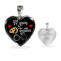 41 Years Anniversary Luxury Heart Silver Necklace - Freedom Look
