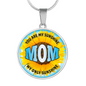Sunshine Mom Mother’s Day Sunflower Engraved Pendant Necklace Jewelry Gift