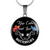 Keep Calm And Love Butterflies Circle Pendant Necklace And Bangle - Freedom Look
