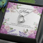 Badass Bonus Mom Heart Jewelry Necklace Pendant Women Message Box Gift
