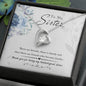 Sister Heart Jewelry Mother’s Day Necklace Pendant Women Message Box Gift