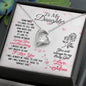 Daughter From Mom Heart Necklace Jewelry Pendant Women Message Box Gift