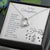 Daughter From Mom Dad Heart Jewelry Pendant Necklace Women Message Box Gift